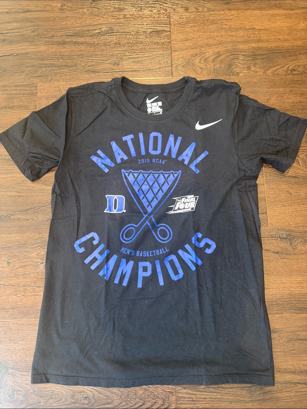 Nike Black & Blue 2015 Duke NCAA National Champions Basketball Final Four Tee